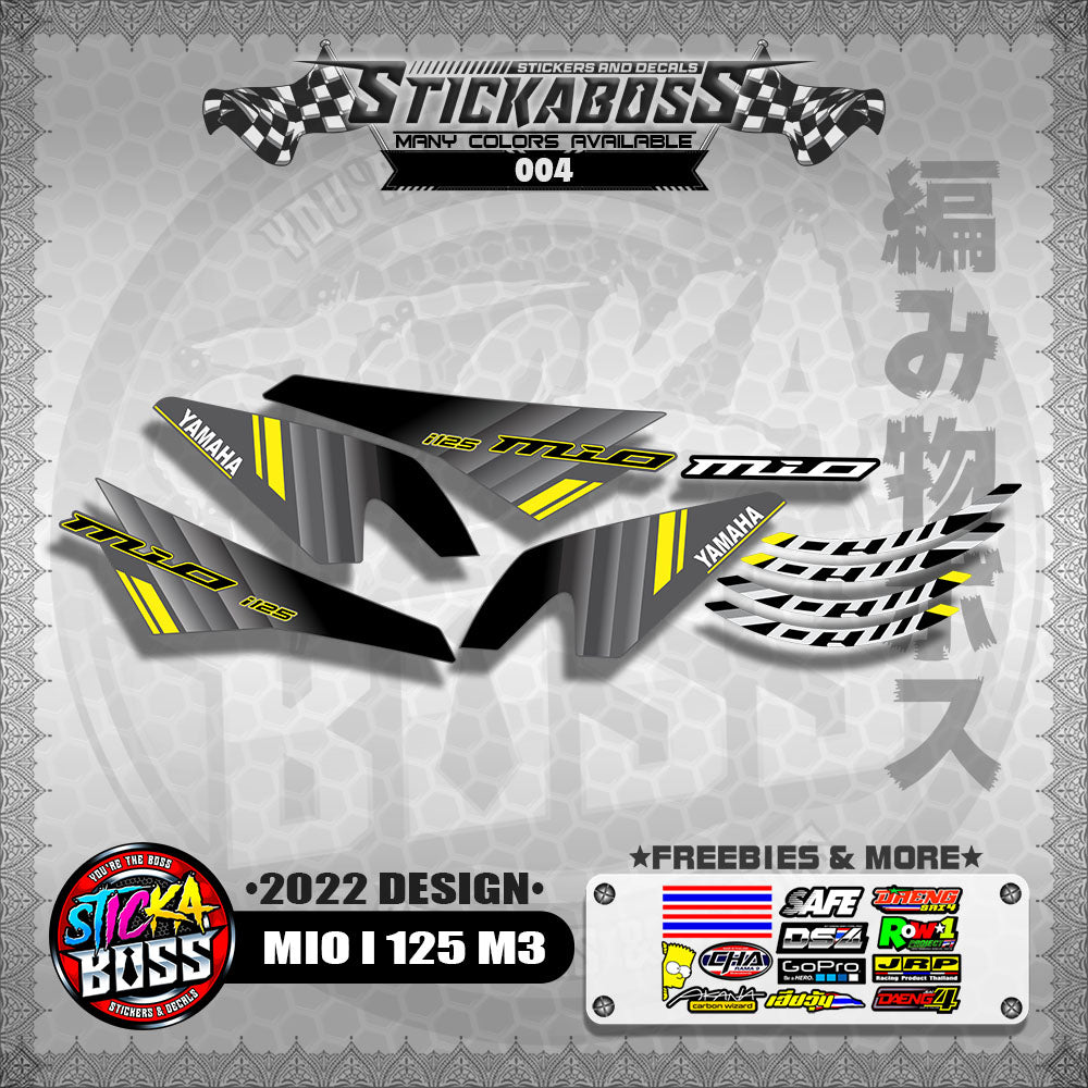 MIO I 125 M3 STOCK DECALS (2022 DESIGN)【WITH FREEBIES】