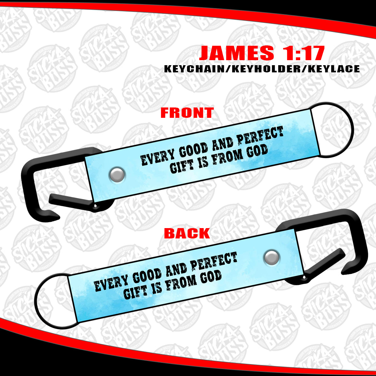 JAMES1:17  KEYCHAIN / KEYHOLDER / KEYLACE (SOLD PER PIECE)