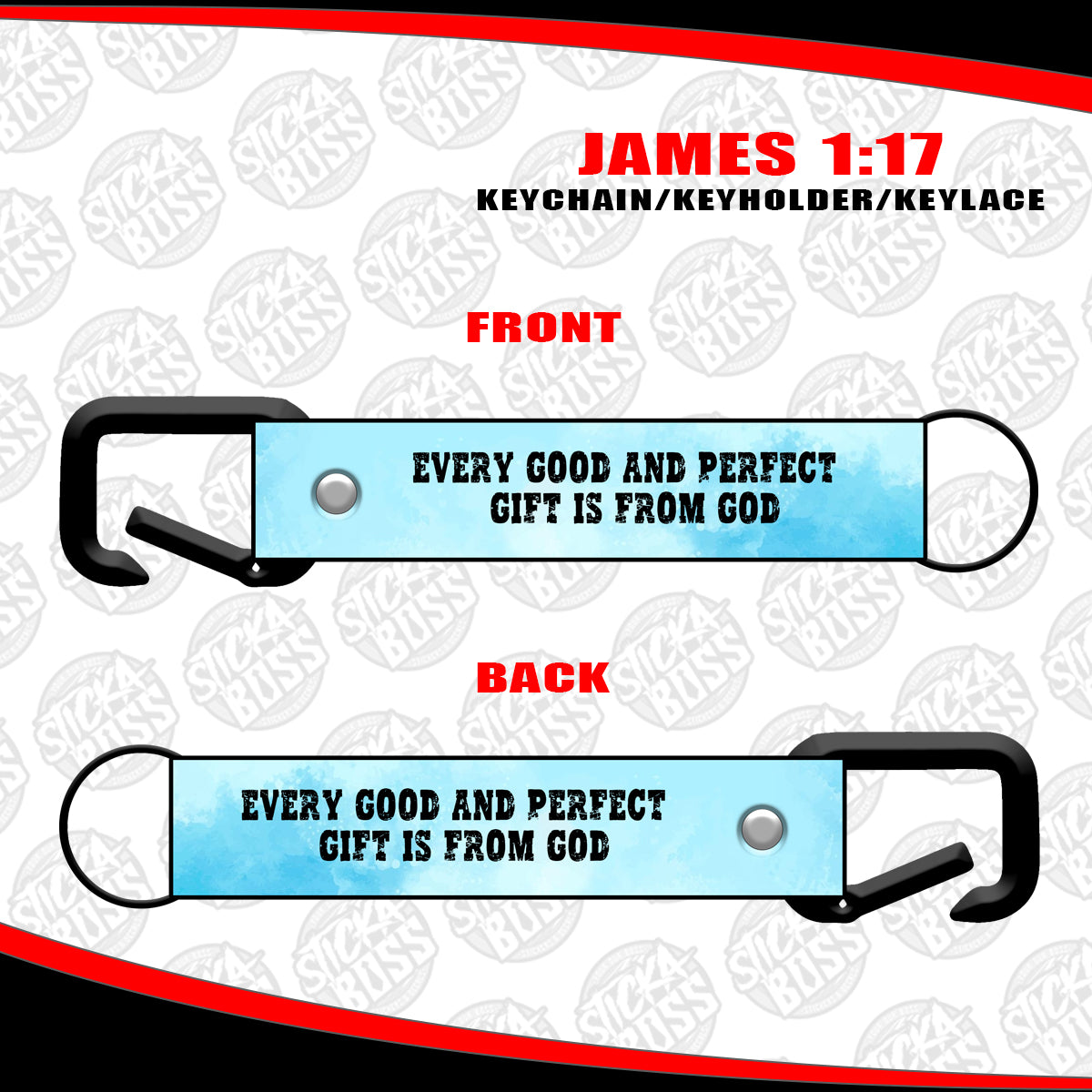 JAMES1:17  KEYCHAIN / KEYHOLDER / KEYLACE (SOLD PER PIECE)