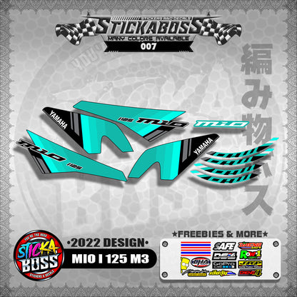 MIO I 125 M3 STOCK DECALS (2022 DESIGN)【WITH FREEBIES】