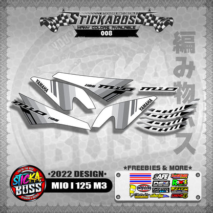 MIO I 125 M3 STOCK DECALS (2022 DESIGN)【WITH FREEBIES】