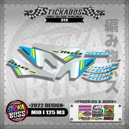 MIO I 125 M3 STOCK DECALS (2022 DESIGN)【WITH FREEBIES】