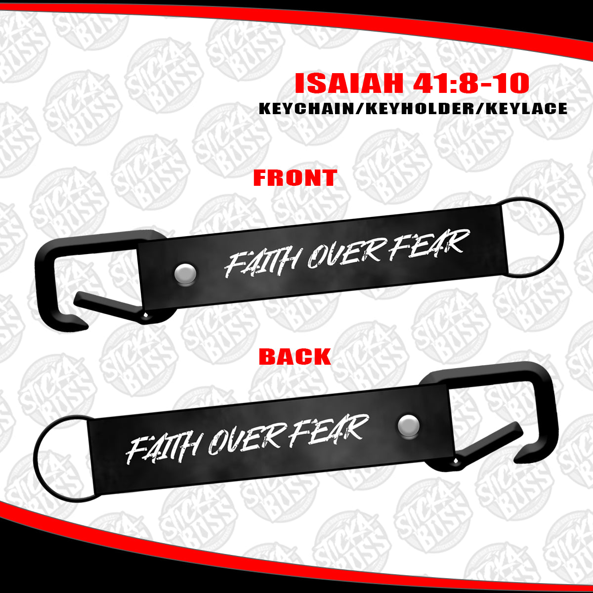 ISAIAH 41:8-10 KEYCHAIN / KEYHOLDER / KEYLACE (SOLD PER PIECE)