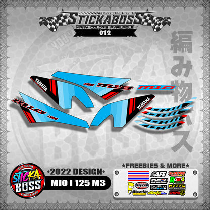 MIO I 125 M3 STOCK DECALS (2022 DESIGN)【WITH FREEBIES】