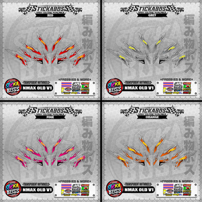 【PREMIUM UV PRINT】TRANSPARENT NMAX OLD V1 DECALS ( HOTWHEELS )【WITH FREEBIES】