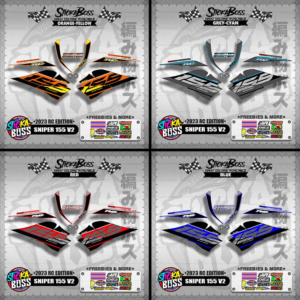 SNIPER 155 V2 DECALS ( 2023 RC EDITION )【WITH FREEBIES】