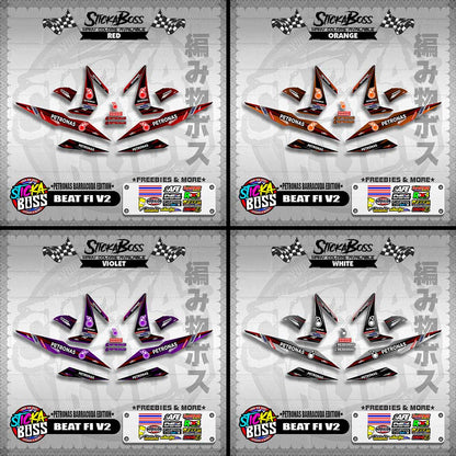 BEAT FI V2 DECALS ( PETRONAS BARRACUDA EDITION )【WITH FREEBIES】