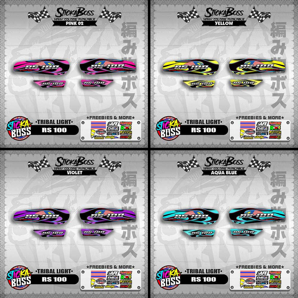 RS 100 DECALS ( TRIBAL LIGHT )【WITH FREEBIES】