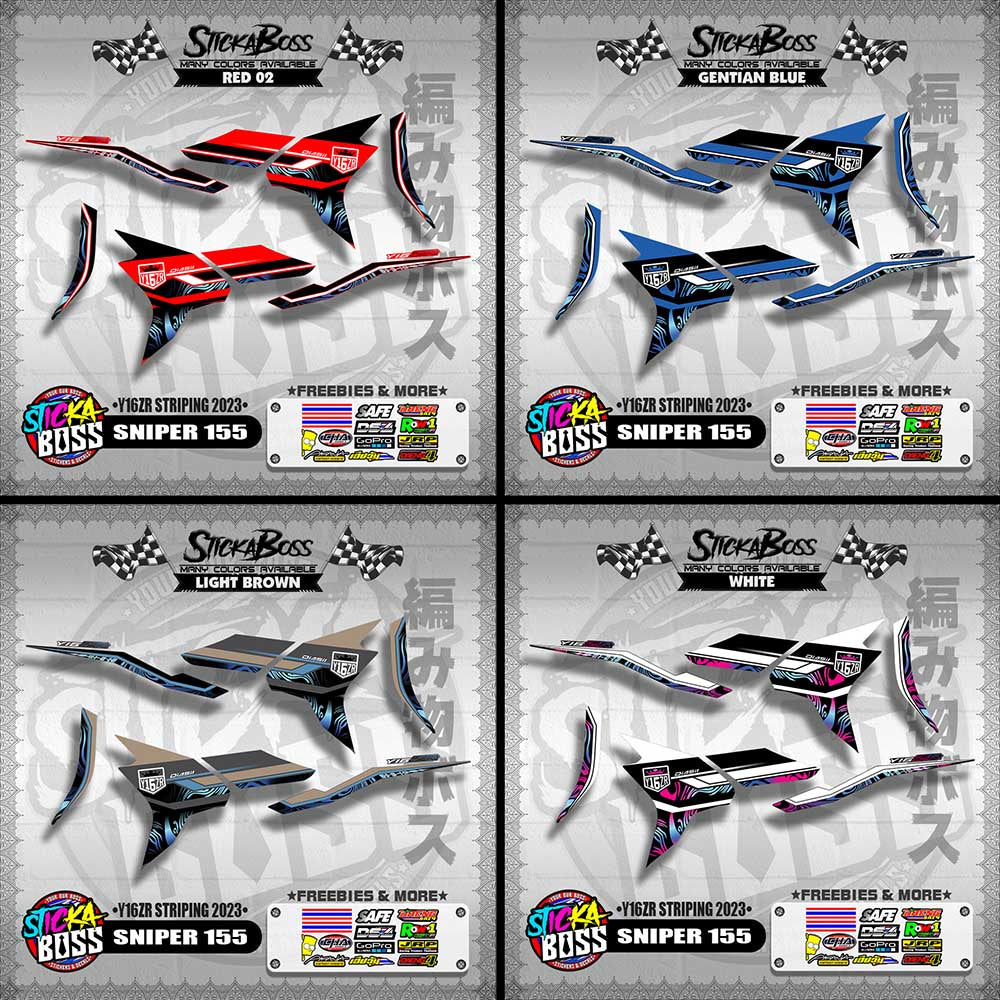 SNIPER 155 DECALS ( Y16ZR STRIPING 2023 )【WITH FREEBIES】