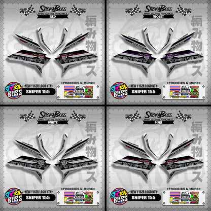 SNIPER 155 DECALS ( NEW Y16ZR LOGO NTN )【WITH FREEBIES】