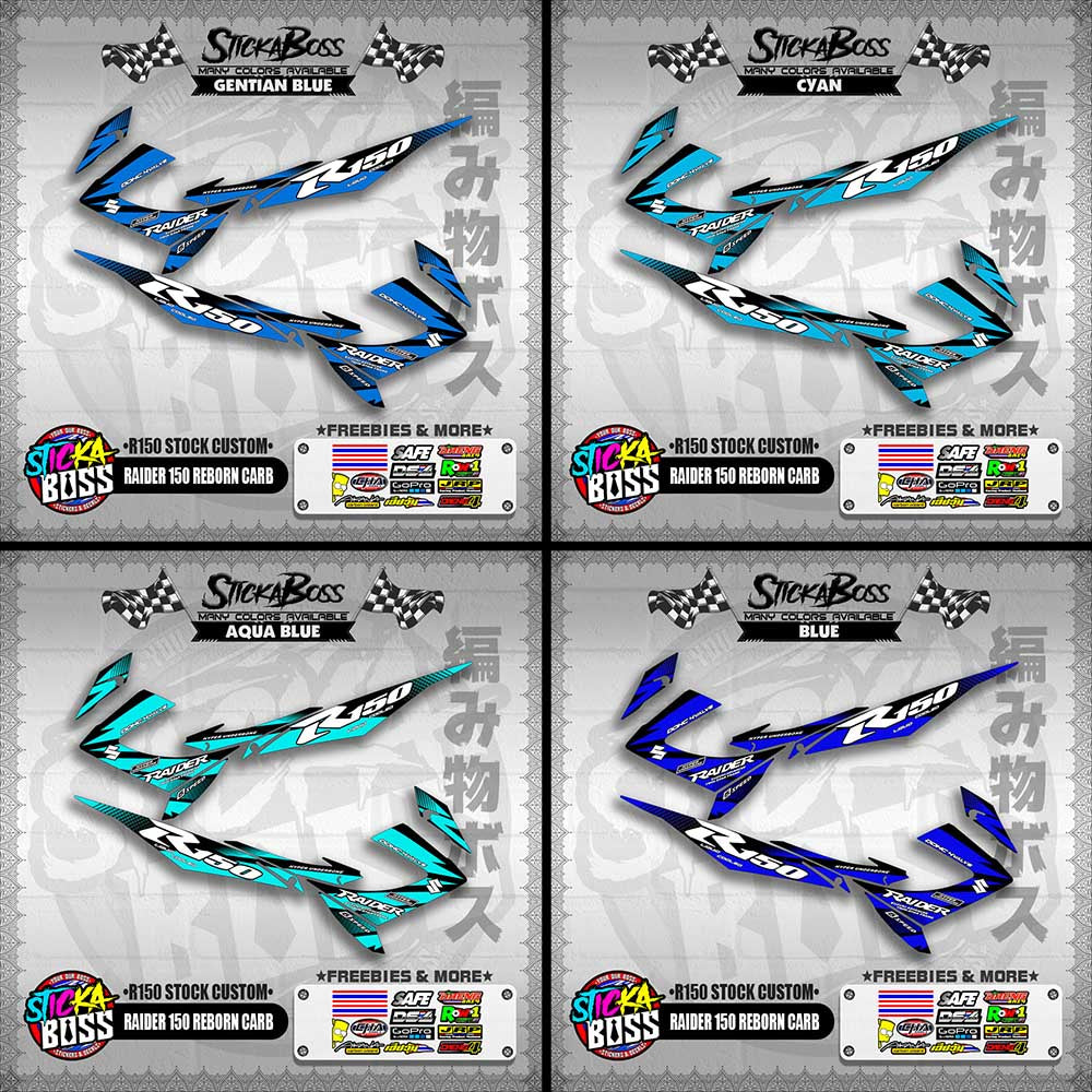 RAIDER 150 REBORN CARB DECALS ( R150 STOCK CUSTOM )【WITH FREEBIES】