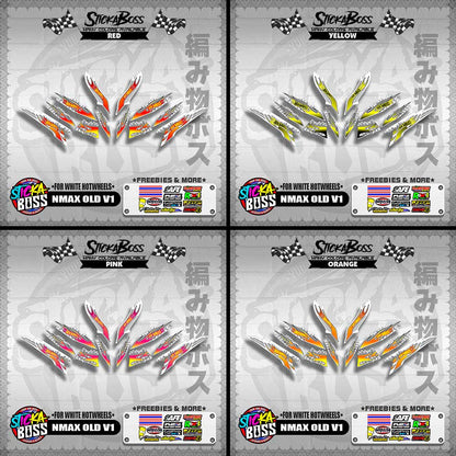 NMAX OLD V1 DECALS ( FOR WHITE HOTWHEELS )【WITH FREEBIES】