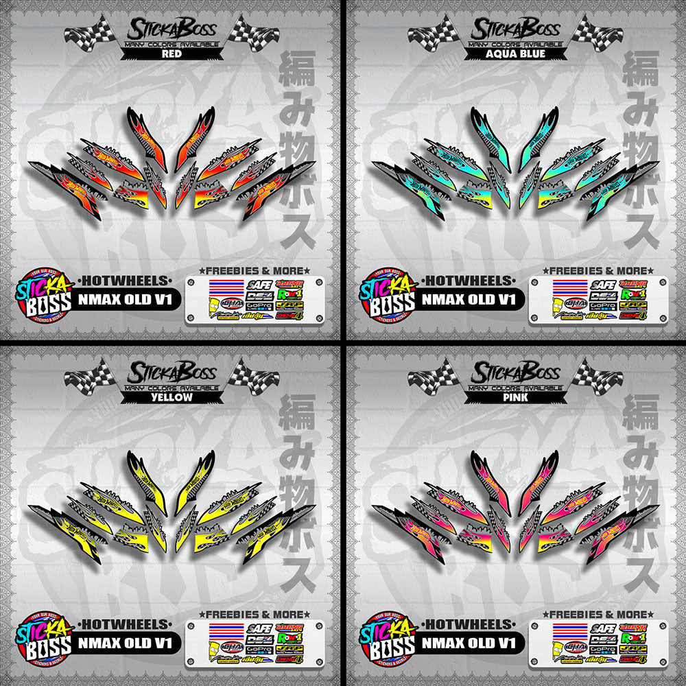 NMAX OLD V1 DECALS ( HOTWHEELS )【WITH FREEBIES】