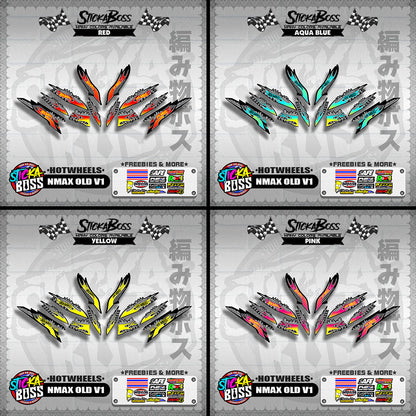 NMAX OLD V1 DECALS ( HOTWHEELS )【WITH FREEBIES】