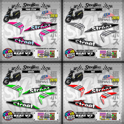 BEAT Fi V2 DECALS ( MALAYSIAN STREET 2019 )【WITH FREEBIES】