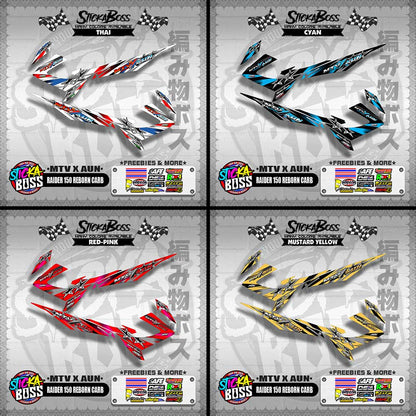 RAIDER 150 REBORN CARB DECALS ( MTV X AUN )【WITH FREEBIES】