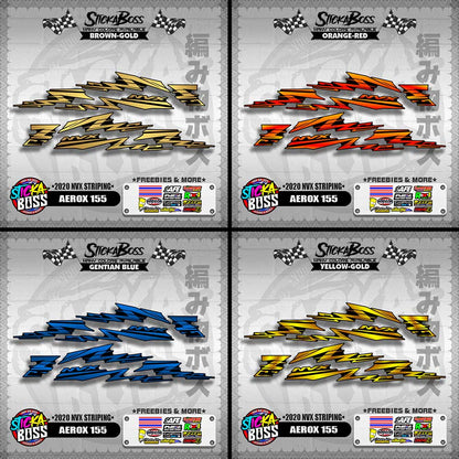 AEROX 155 DECALS ( 2020 NVX STRIPING )【WITH FREEBIES】