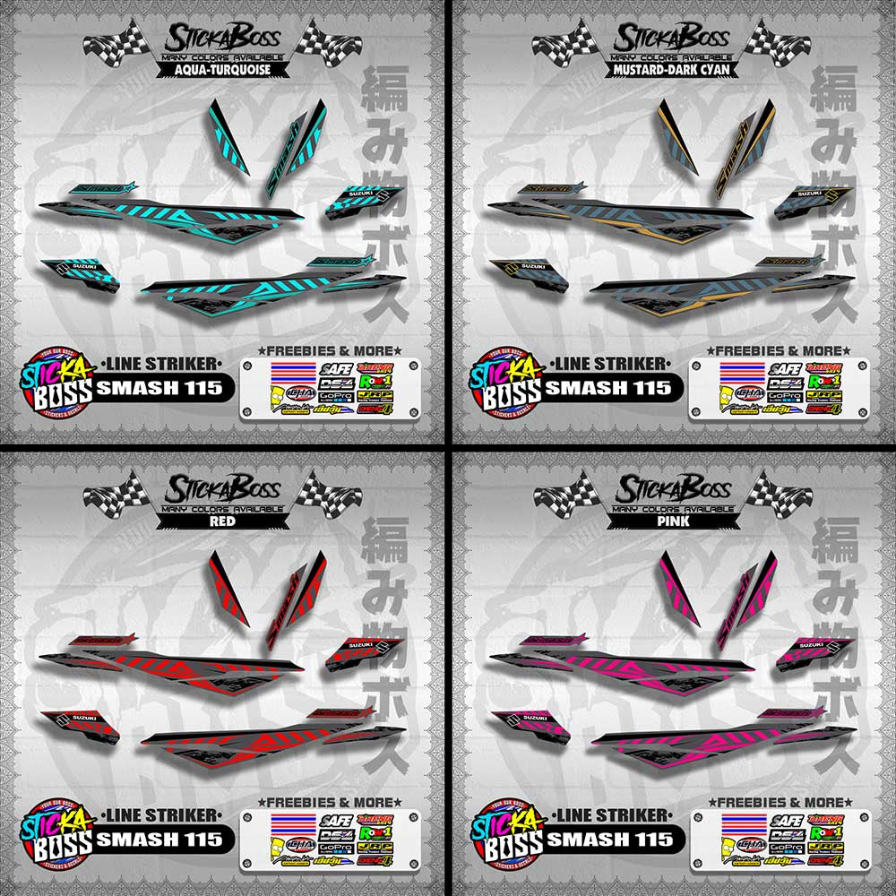 SMASH 115 DECALS ( LINE STRIKER )【WITH FREEBIES】