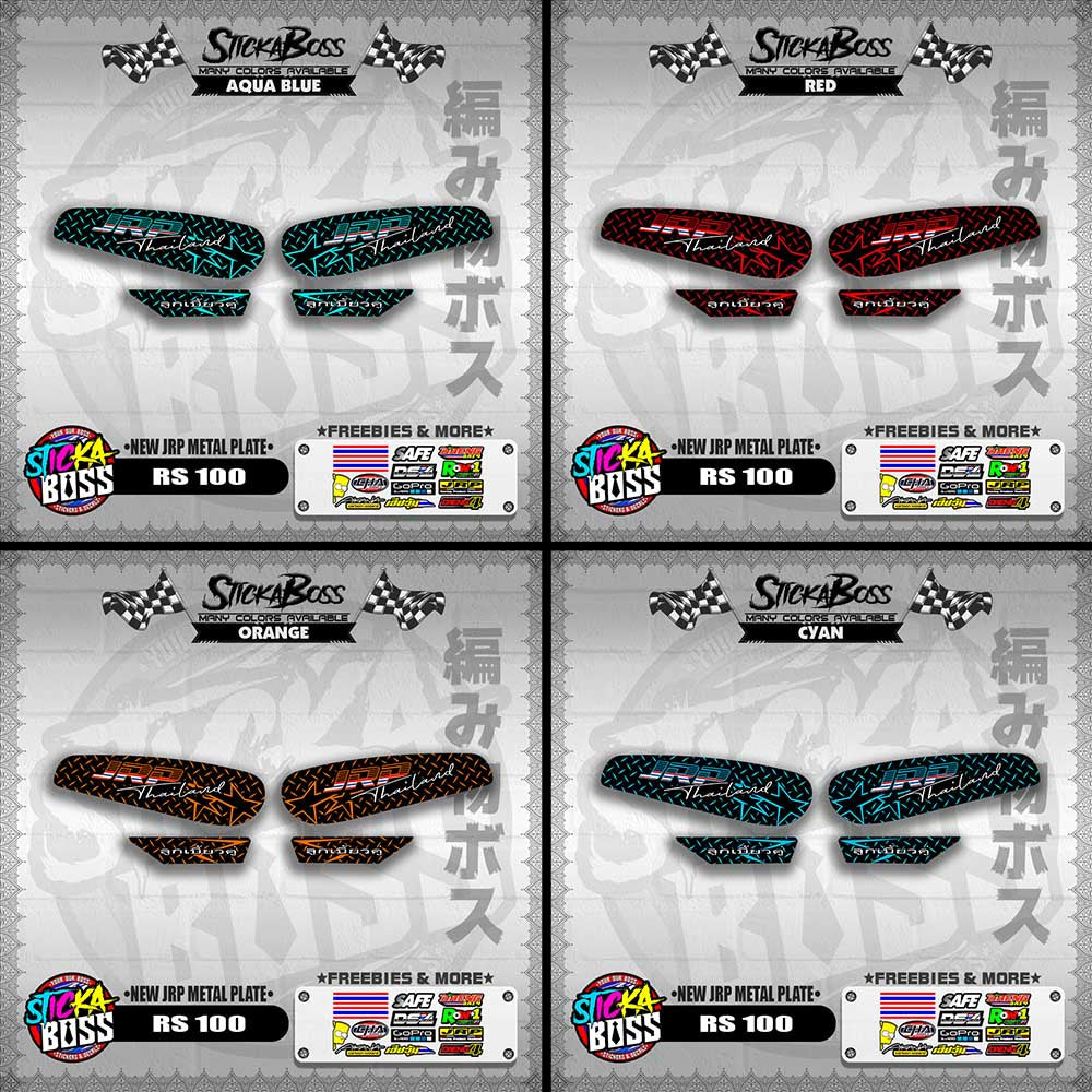 RS 100 DECALS ( NEW JRP METAL PLATE )【WITH FREEBIES】