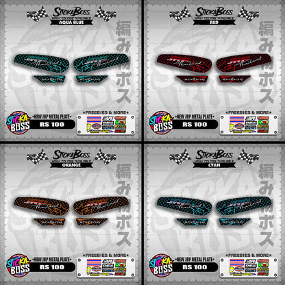 RS 100 DECALS ( NEW JRP METAL PLATE )【WITH FREEBIES】