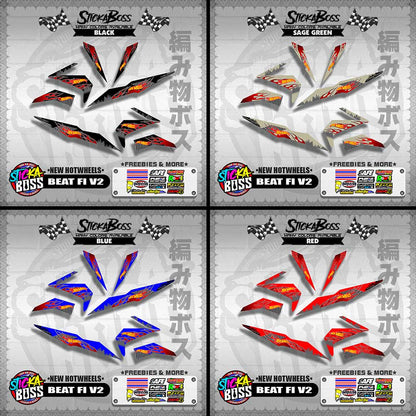 BEAT FI V2 DECALS ( NEW HOTWHEELS )【WITH FREEBIES】