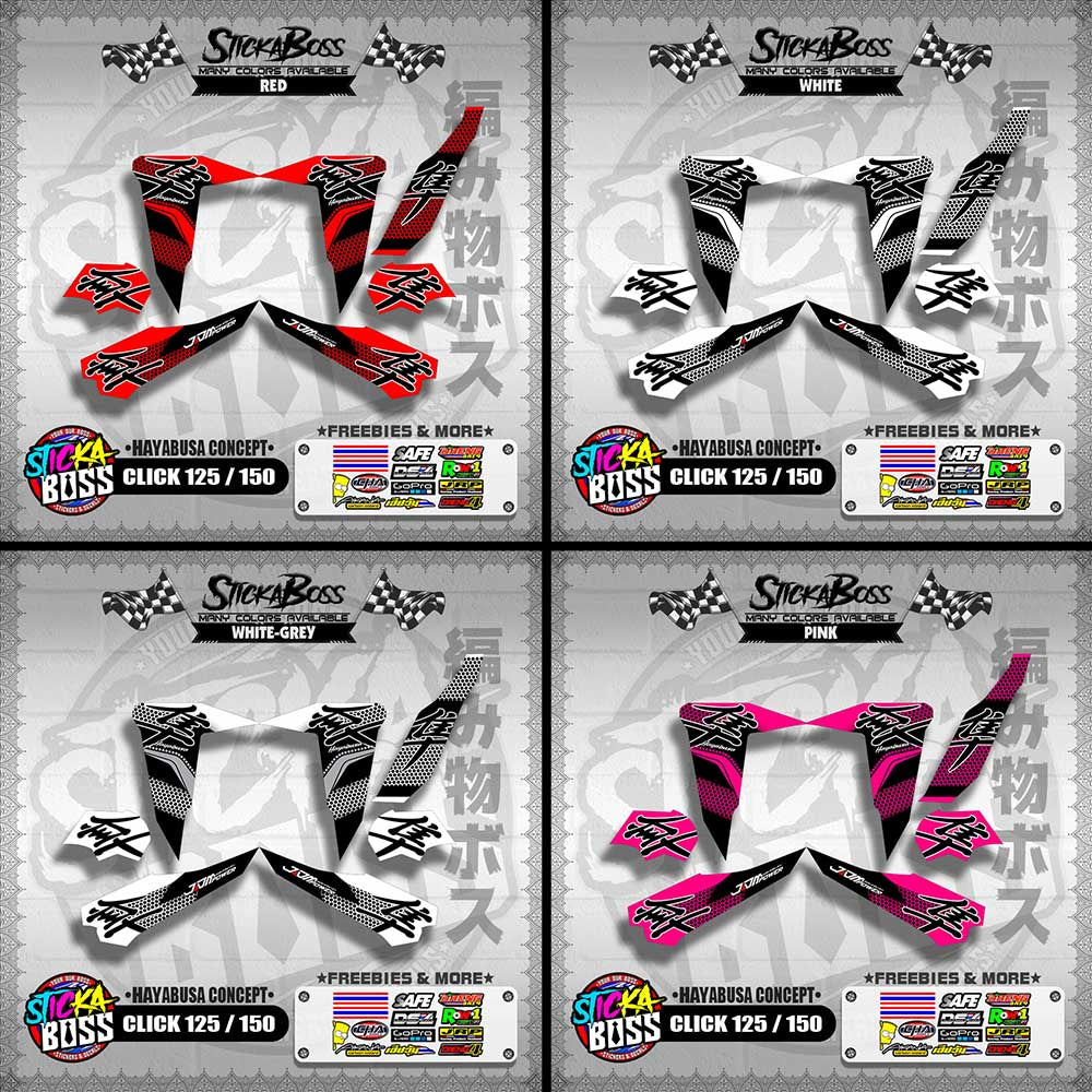 CLICK 125 / 150 DECALS ( HAYABUSA CONCEPT ) 【WITH FREEBIES】