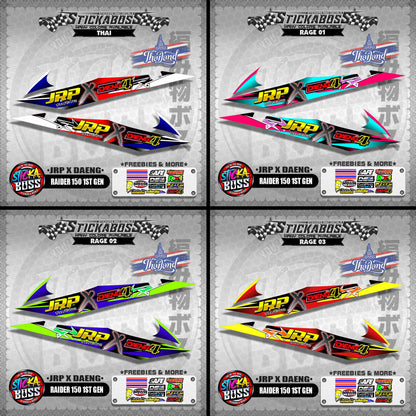 RAIDER 150 1ST GEN DECALS ( JRP X DAENG )【WITH FREEBIES】