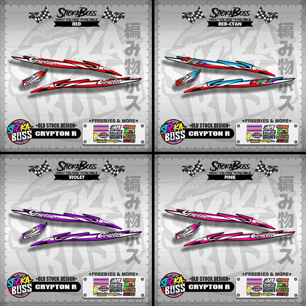 CRYPTON R DECALS ( OLD STOCK DESIGN )【WITH FREEBIES】