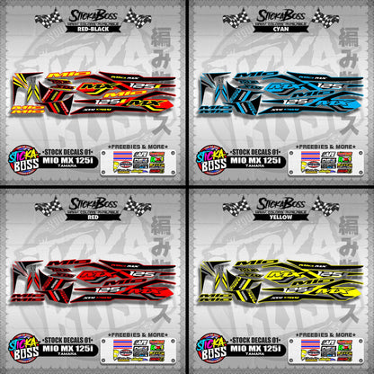 MIO MX 125 i ( STOCK DECALS 01 )【WITH FREEBIES】