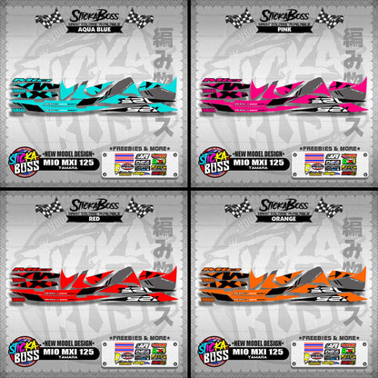 MIO MXI 125 STOCK DECALS ( NEW MODEL DESIGN )【WITH FREEBIES】