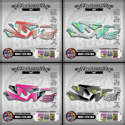 MIO I 125 M3 STOCK DECALS (2022 DESIGN)【WITH FREEBIES】