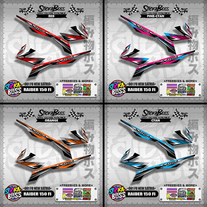 RAIDER 150 Fi DECALS ( 001 FU NEW SATRIA )【WITH FREEBIES】