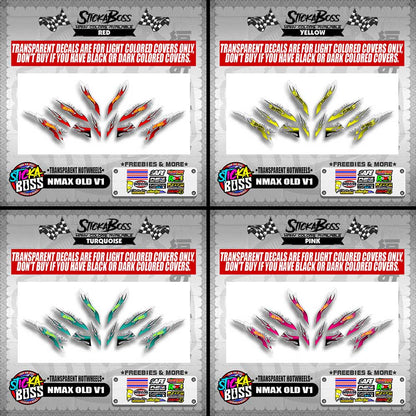 NMAX OLD V1 DECALS ( TRANSPARENT HOTWHEELS )【WITH FREEBIES】