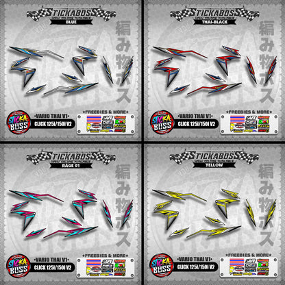 CLICK 125i / 150i V2 DECALS ( VARIO THAI V1 ) 【WITH FREEBIES】