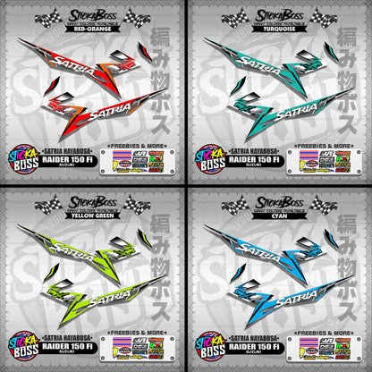 RAIDER 150 Fi DECALS ( SATRIA HAYABUSA )【WITH FREEBIES】