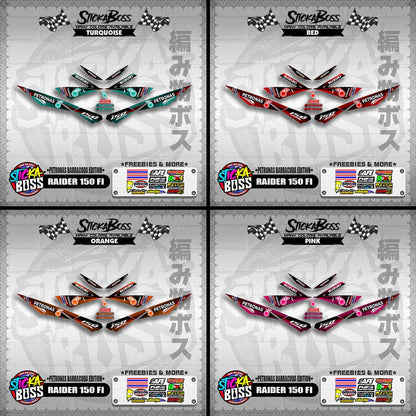 RAIDER 150 FI DECALS ( PETRONAS BARRACUDA EDITION )【WITH FREEBIES】