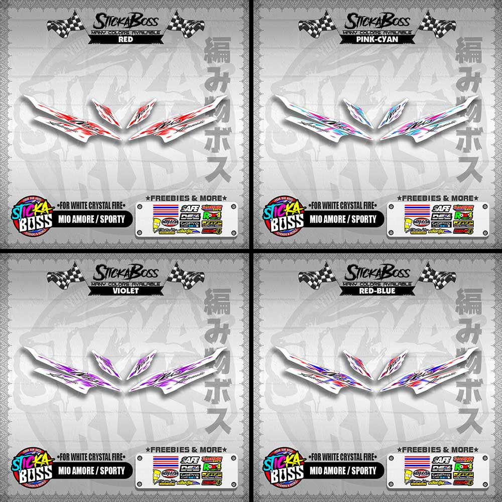 MIO AMORE / SPORTY DECALS ( FOR WHITE CRYSTAL FIRE )【WITH FREEBIES】