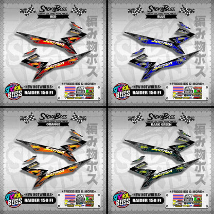 RAIDER 150 FI DECALS ( NEW HOTWHEELS )【WITH FREEBIES】