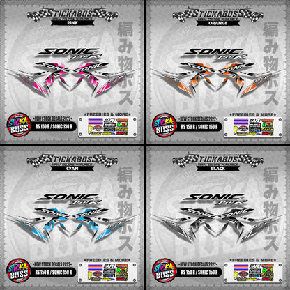 RS 150 R / SONIC 150 R ( NEW STOCK DECALS 2022 )【WITH FREEBIES】