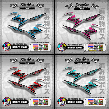 RAIDER 150 FI DECALS ( NGO TRUM SATRIA F150 )【WITH FREEBIES】