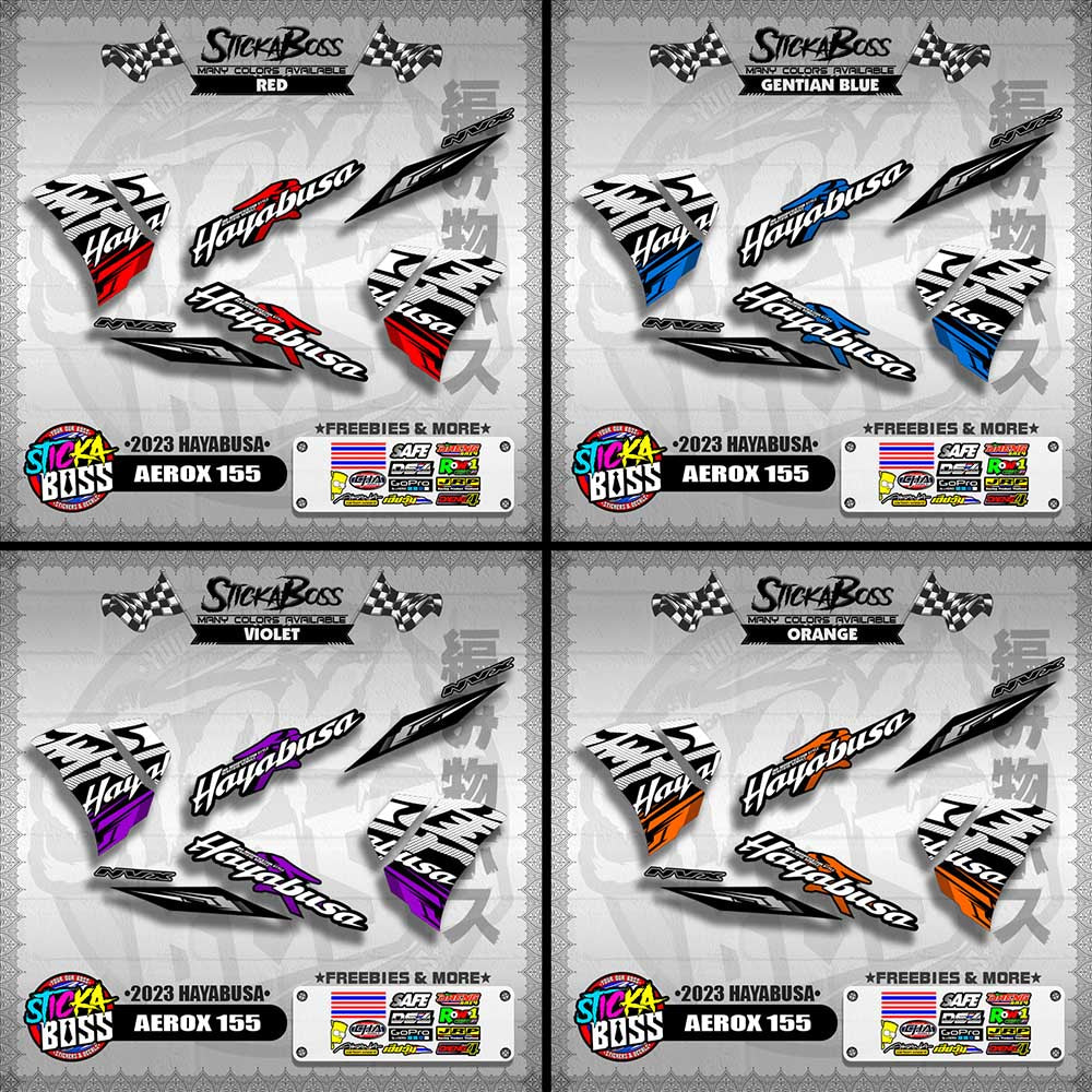 AEROX 155 DECALS ( 2023 HAYABUSA )【WITH FREEBIES】