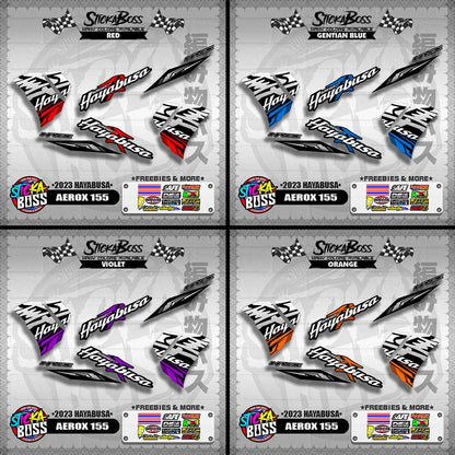 AEROX 155 DECALS ( 2023 HAYABUSA )【WITH FREEBIES】