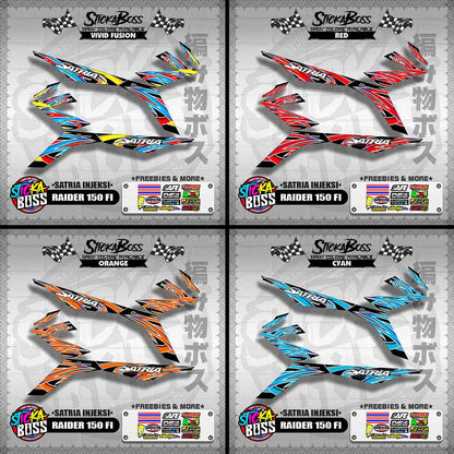 RAIDER 150 Fi DECALS ( SATRIA INJEKSI )【WITH FREEBIES】