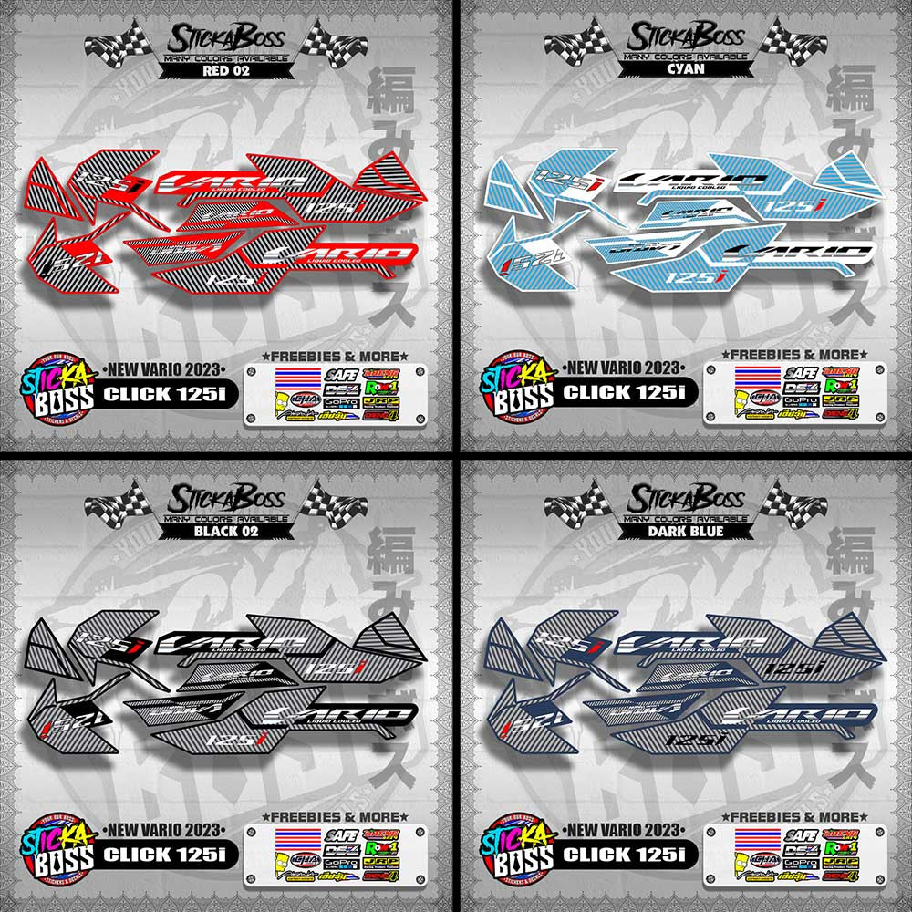 CLICK 125i STOCK DECALS ( NEW VARIO 2023 )【WITH FREEBIES】