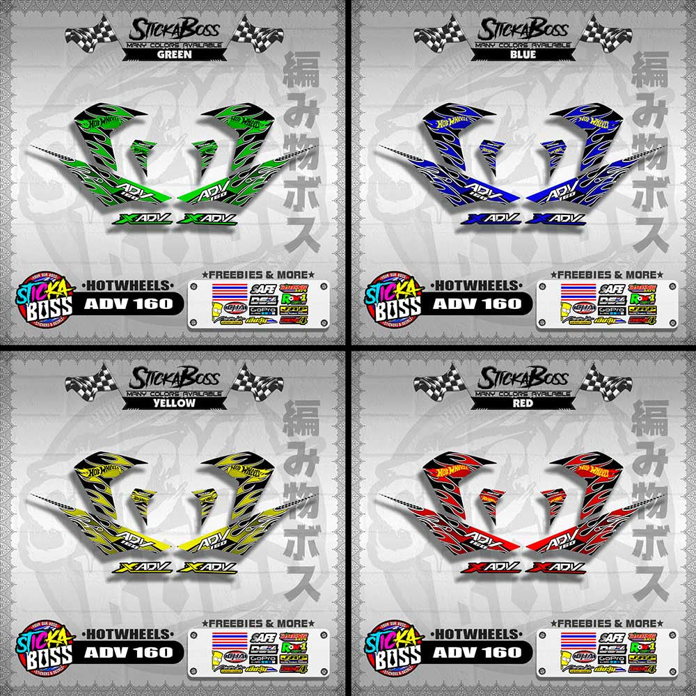 ADV 160 DECALS ( HOTWHEELS )【WITH FREEBIES】