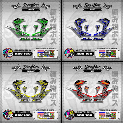 ADV 160 DECALS ( HOTWHEELS )【WITH FREEBIES】