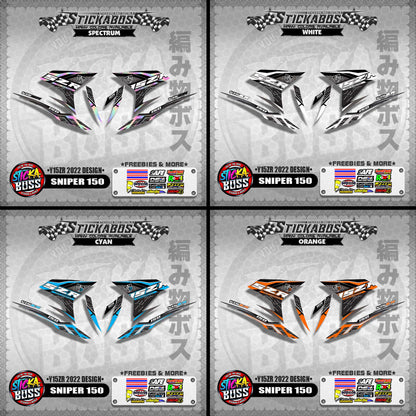 SNIPER 150 DECALS ( Y15ZR 2022 DESIGN )【WITH FREEBIES】