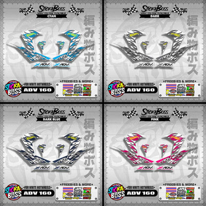 ADV 160 DECALS ( FOR WHITE HOTWHEELS )【WITH FREEBIES】