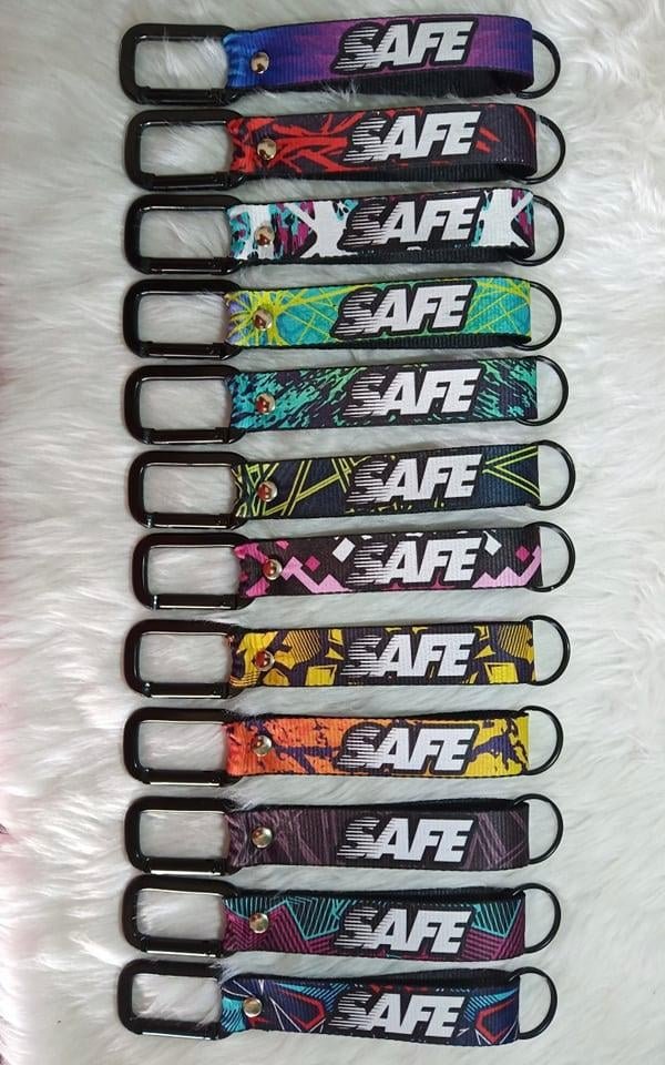 SAFE ABSTRACT KEYCHAIN / KEYHOLDER / KEYLACE (SOLD PER PIECE)