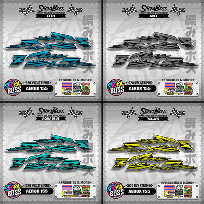 AEROX 155 DECALS ( 2020 NVX STRIPING )【WITH FREEBIES】